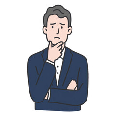 悩めるビジネスマン