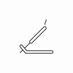 asian stick icon sign vector