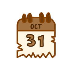 Halloween Day Celebration, October 31st Calendar Icon