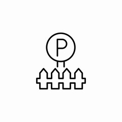 parking allowed icon sign vector