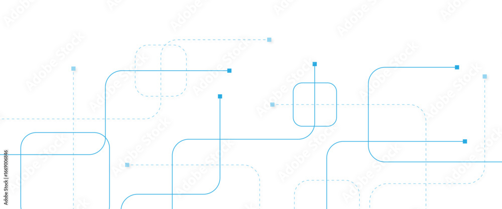 Poster abstract futuristic technology background. technology background with crossed lines and dots.