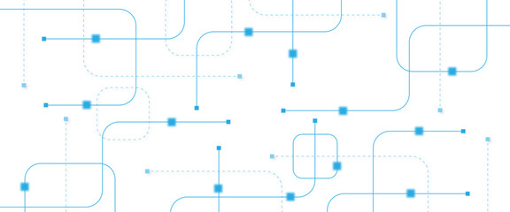 Abstract futuristic technology background. Technology background with crossed lines and dots.