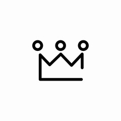 royal crown icon sign vector