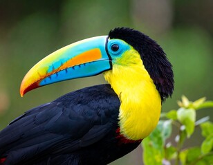 Keelbilled Toucan with vibrant colors.