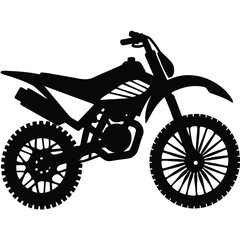 Fototapeta premium dirt bike silhouette vector art