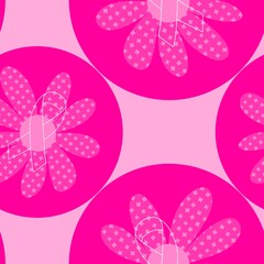 Breast cancer month seamless pink ribbon day mammogram pattern for medical accessories and medicine textiles