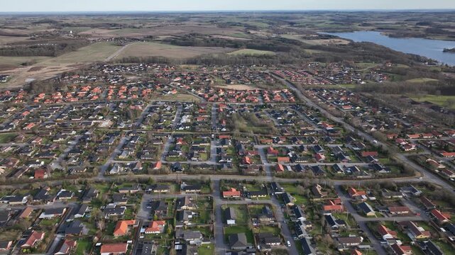 skanderborg denmark skyline view of town
