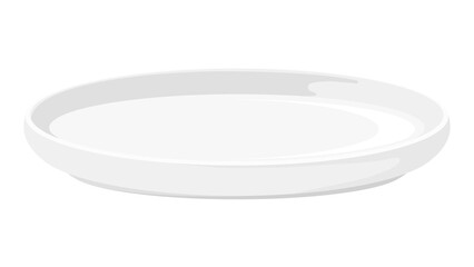 White plate png kitchenware illustration, transparent background