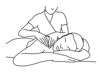 PNG spa & massage therapy doodle illustration, transparent background