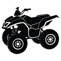 Fototapeta premium quad bike silhouette vector art
