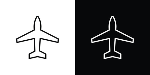 Paper plane icons, vector best stroke icon EPS