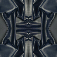 Seamless Black Leather Fabric Texture