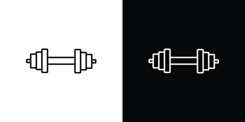 Gym icons, vector best stroke icon EPS