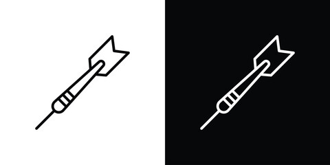 Dart icons, vector best stroke icon EPS