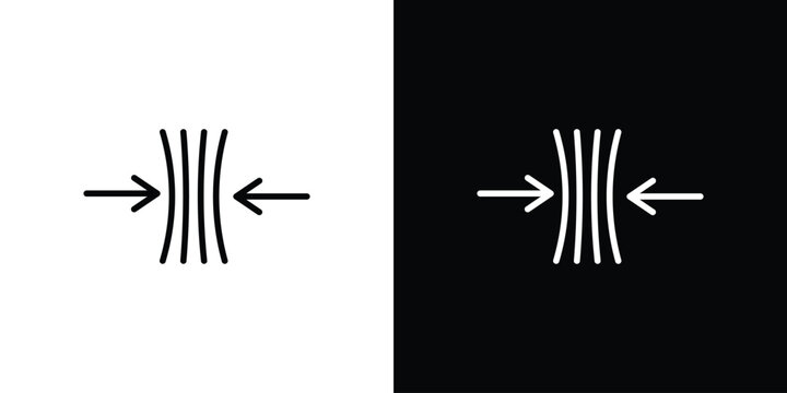 Compress icons, vector best stroke icon EPS