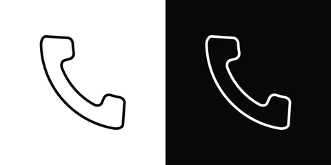 Phone icons, vector best stroke icon EPS
