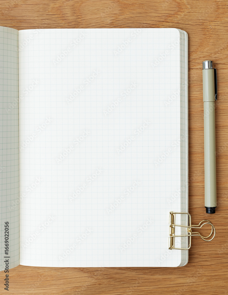 Poster blank white grid pattern notebook design element