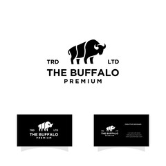 black buffalo logo design illustration