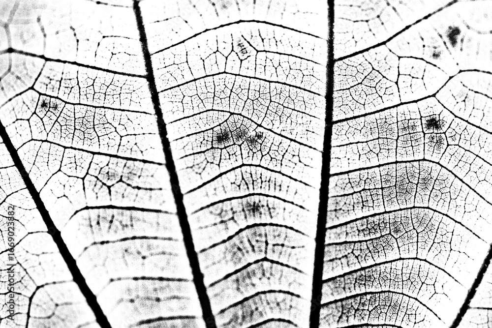 Aufkleber monotone leaf pattern textured backdrop design element
