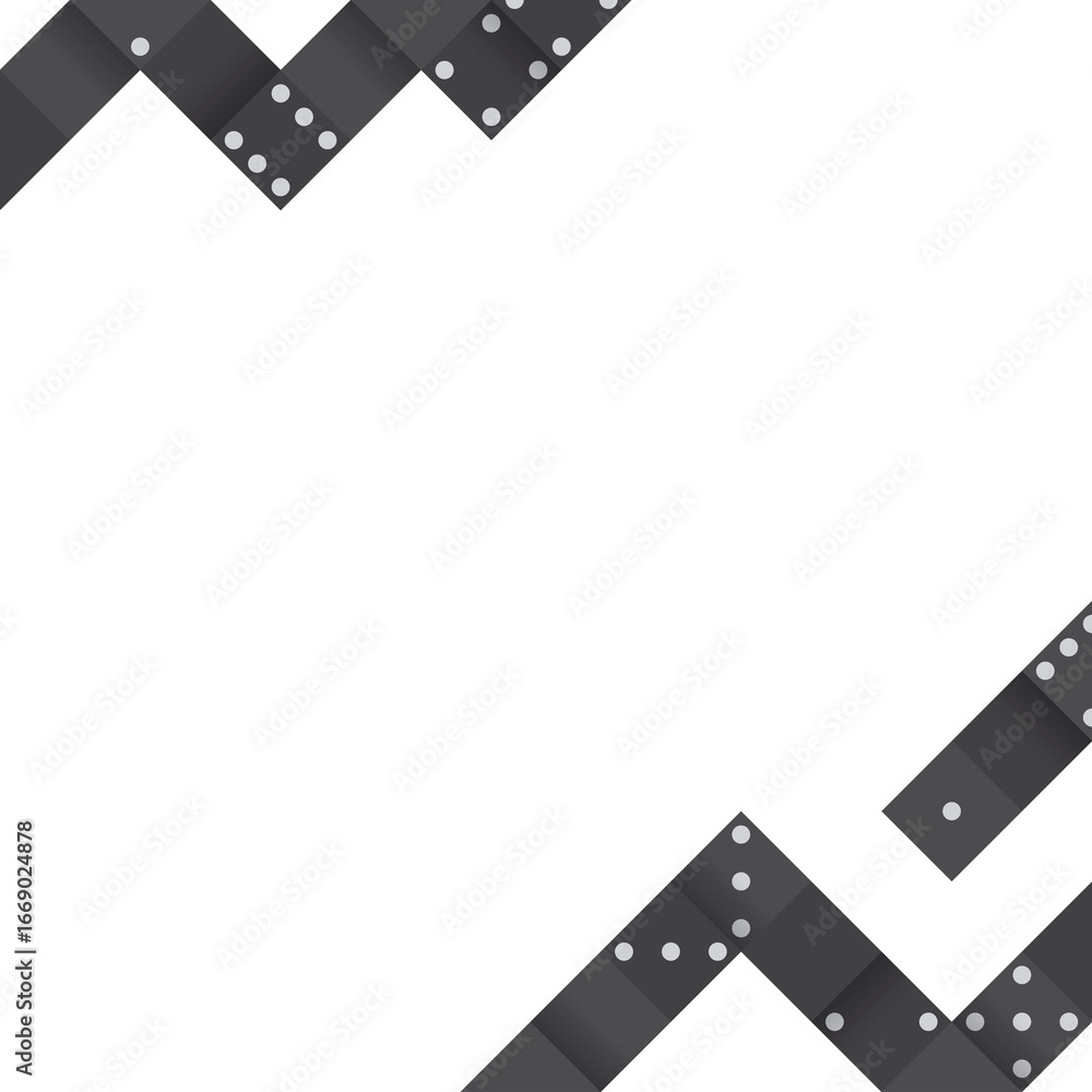 Poster black blocks with dots patterned background design element