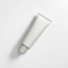 Blank tube mockup with white background.