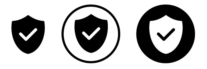 Set of shieds icons 
