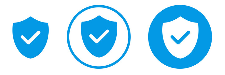 Set of shieds icons 