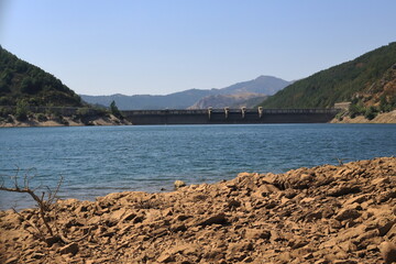 Rocky Shore Facing the Porma Dam
