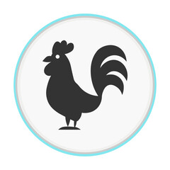rooster vector icon