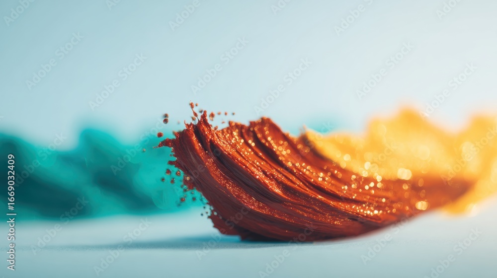 Aufkleber brightly colored paint swirls create an artistic display on a smooth surface