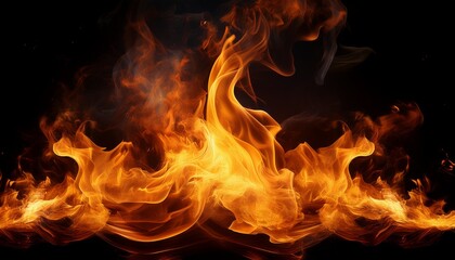 fiery flames of fire elemental for creative designs and projects