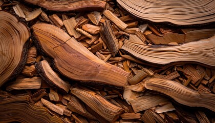 a close up shot of a wood chip texture surface that shows detailed patterns and natural colors