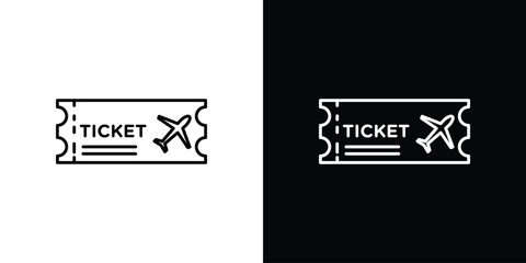 Obraz premium Ticket icon. Signs and symbols for mobile app, UI, UX