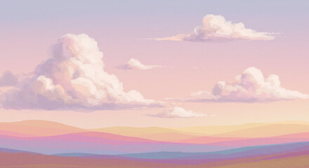 Obraz premium abstract clouds over the mountains