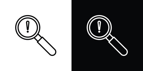 Risk analysis icon. Signs and symbols for mobile app, UI, UX