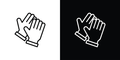 Glove icon. Signs and symbols for mobile app, UI, UX