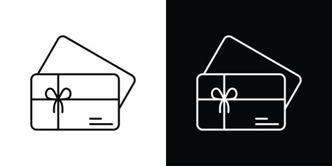 Gift voucher icon. Signs and symbols for mobile app, UI, UX