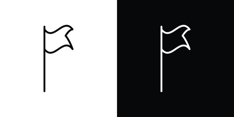 Flag icon. Signs and symbols for mobile app, UI, UX