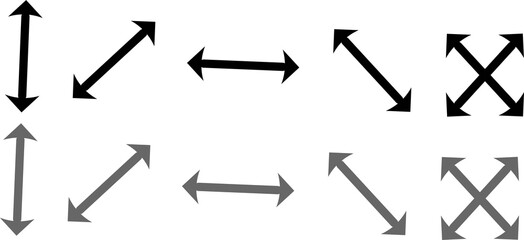 Double-Headed Arrows in Multiple Directions
