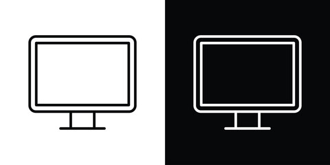 Computer icon. Signs and symbols for mobile app, UI, UX