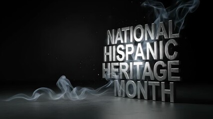 Celebrate national hispanic heritage month with this captivating 3d design for cultural appreciation and unity hispanic heritage month