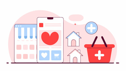 vector illustration of a shopping bag