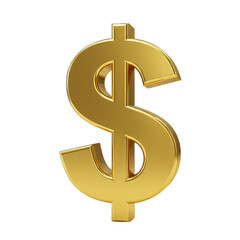 A gleaming, golden dollar sign symbol stands out against a stark black background.