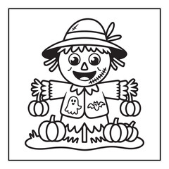 Bold and easy halloween coloring pages, vectors, illustration, line art, black & white deasgns, halloween coloring book, halloween coloring pages, halloween elements