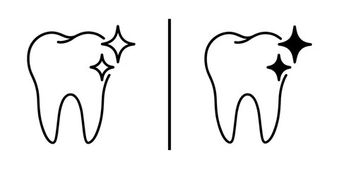 Sparkling Smiles: An illustrative depiction of healthy, radiant teeth, their pristine appearance highlighted by shimmering embellishments, showcasing dental care and oral hygiene.