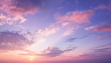 Obraz premium pastel skies sky background with sunrise