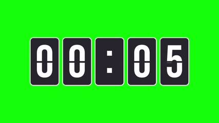 Animated 30-second count-up timer with a modern flip clock design. This video features a digital scoreboard display counting from zero to thirty on a transparent background for easy overlay. - Powered by Adobe