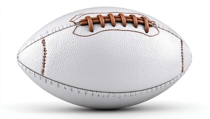 White American Football, Studio Shot, Isolated Background, Game Prep