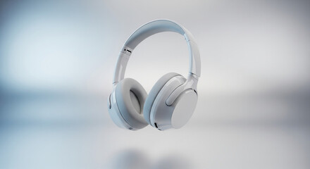 Stylish and modern over-ear headphones in a matte olive green finish. The product is professionally shot against a complementary gradient background, highlighting its unique color and sleek design