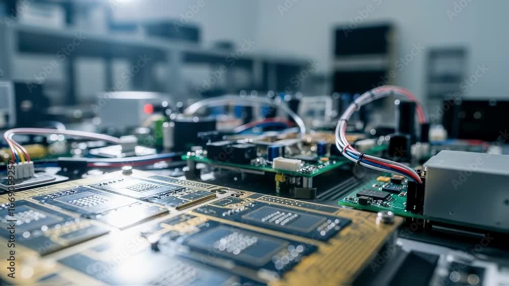 Poster lowangle shot capturing integrated photonic chips within quantum keydistribution satellite hardware 